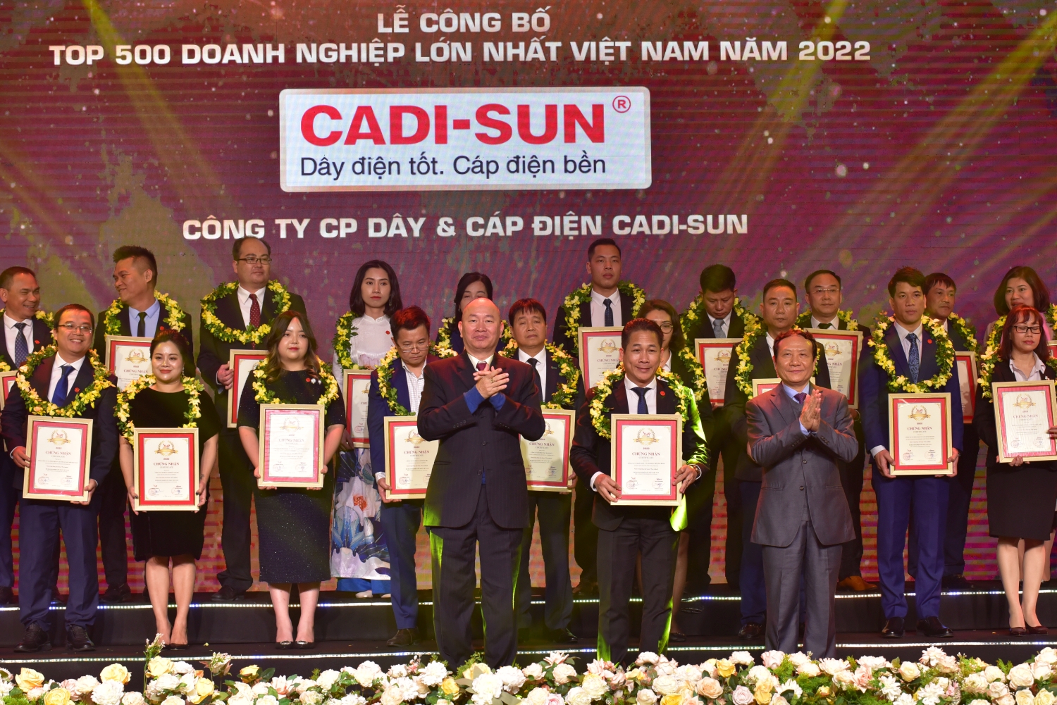 CADI-SUN, tiếp tục duy trì tốp 500 doanh nghiệp lớn nhất Việt Nam 