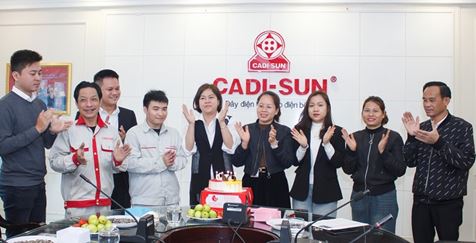 CADI-SUN chúc mừng sinh nhật cán bộ, nhân viên công ty