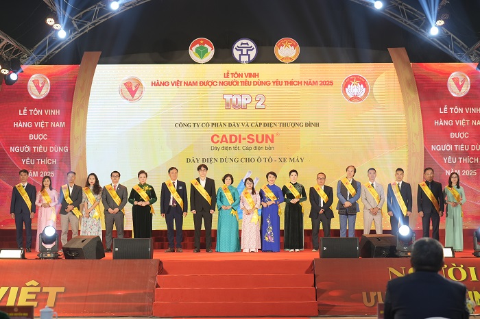 Tự hào hàng Việt: CADI-SUN tiếp tục là thương hiệu được người tiêu dùng yêu thích năm 2025