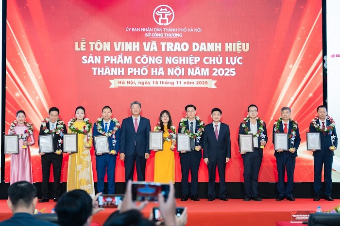 CADI-SUN được vinh danh Top 10 Sản phẩm CN chủ lực Hà Nội 2025