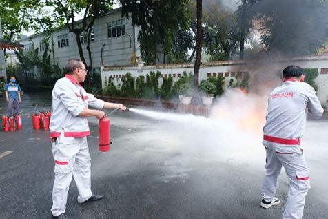 CADI-SUN tập huấn phòng cháy chữa cháy, nâng cao kỹ năng ứng phó cho cán bộ, nhân viên