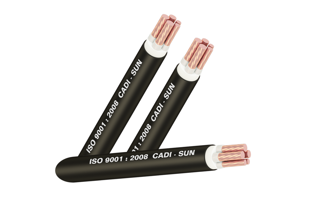 XLPE insulated 5cores copper cable CXV 3x+2