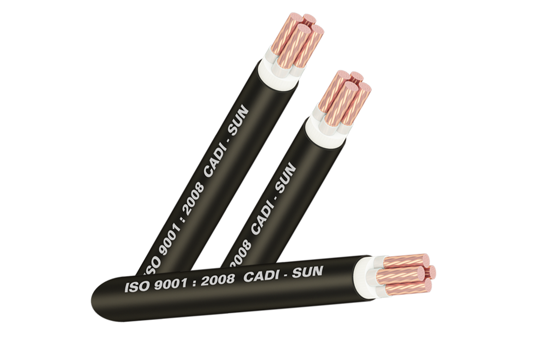 XLPE insulated 4 cores copper cable CXV4x