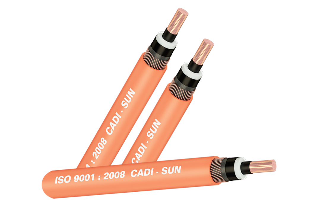 Single core, copper wires(copper tape) unarmoured, PVC sheath 3.6/6(7.2)KV