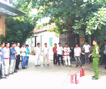 Periodical Training on fire prevention for CADI-SUN’s Staff - 2012